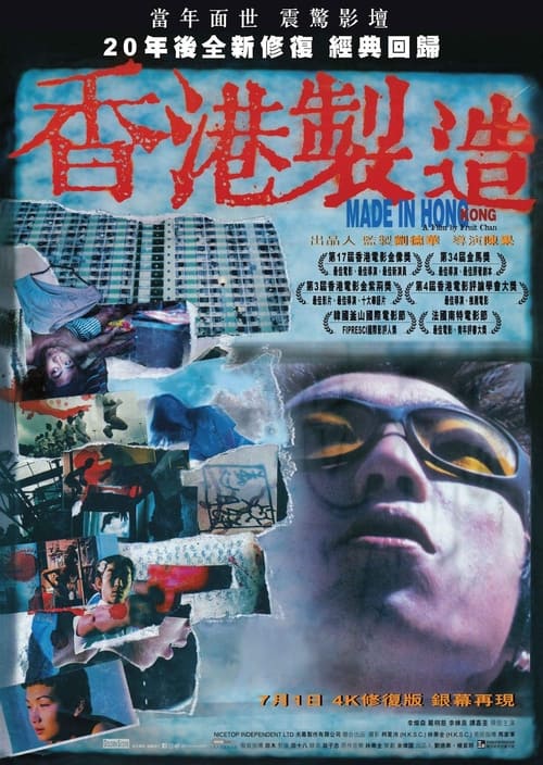 🎬 香港制造 (1997)🎭 类型：电影⭐ TMDB评分：7.5/10🍅 豆瓣评分：8.2🖥 画质：1080p📹 视频：BluRay.REMUX.H.264💬 字幕：简/繁（内封）📦 大小：53.21GB👤 分享：匿名1080p 蓝光原盘BluRay REMUX LPCM 2.0 [国粤双语][内封简繁字幕]🔗 链接：123网盘📖 简介：有惨淡家境的香港街头小混混中秋（李灿森）虽对未来迷茫，为人却很豪爽讲义气，将总被人欺负的弱智男孩阿龙（李栋泉）当作自己的亲人“罩”着，可是在他被仇家捅成重伤躺在医院时，老大派去运毒的阿龙被人活活打死