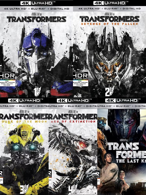 名称：《变形金刚》五部曲合集 蓝光原盘REMUX [国英双语] [内封中英特效字幕]描述：影片列表：【SGNB-019】《变形金刚 (2007)》4K 杜比视界 蓝光原盘REMUX [国英双语] [内封中英特效字幕]【SGNB-027】《变形金刚2：卷土重来 (2009)》4K 杜比视界 蓝光原盘REMUX [国英双语] [内封中英特效字幕]【SGNB-020】《变形金刚3：月黑之时 (2011)》4K 杜比视界 蓝光原盘REMUX [国英双语] [内封中英特效字幕]【SGNB-026】《变形金刚4：绝迹重生 (2014)》4K 杜比视界 蓝光原盘REMUX [国英双语] [内封中英特效字幕]【SGNB-021】《变形金刚5：最后的骑士 (2017)》4K 杜比视界 蓝光原盘REMUX [国英双语] [内封中英特效字幕]链接：