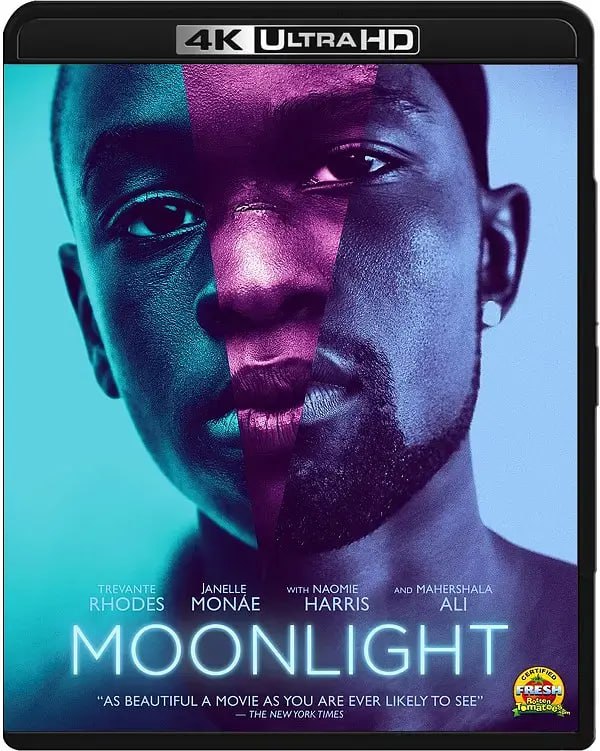 名称：《月光男孩》欧版 4K 原盘REMUX [英语] [内封中英特效字幕]描述：奇伦（艾什顿·桑德斯 Ashton Sanders 饰）的母亲宝拉（娜奥米·哈里斯 Naomie Harris 饰）吸毒成瘾根本无心照顾孩子，奇伦从小在孤独中长大，因为过于瘦小的身材而时常遭到周围人的欺侮和作弄