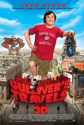 格列佛游记 (2010)评分：6.1类型：喜剧,冒险 简介：本片改编自英国作家斯威夫特的同名小说，讲述了格列佛在小人国的奇遇故事