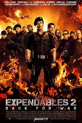 资源的名称：【2012】【4K蓝光原盘+高清MKV版】敢死队2 4K REMUX (2012)【52.81...描述：导演: 西蒙·韦斯特编剧: 西尔维斯特·史泰龙 / 理查德·温克 / 大卫·阿戈斯托 / 肯恩·考夫曼主演: 西尔维斯特·史泰龙 / 杰森·斯坦森 / 李连杰 / 杜夫·龙格尔 / 查克·诺瑞斯  ....💬️隐藏信息：点击查看🏷 文件类型：#4K原盘 🔗社区链接：点击查看👨🏼‍🚀 分享来源：用户链接