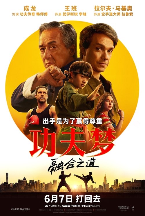名称：功夫梦：融合之道描述：　　功夫少年李峰（王班 饰）初入纽约，因帮朋友解围反遭当地空手道冠军“美式霸凌”，便决心参加空手道大赛赢回尊重