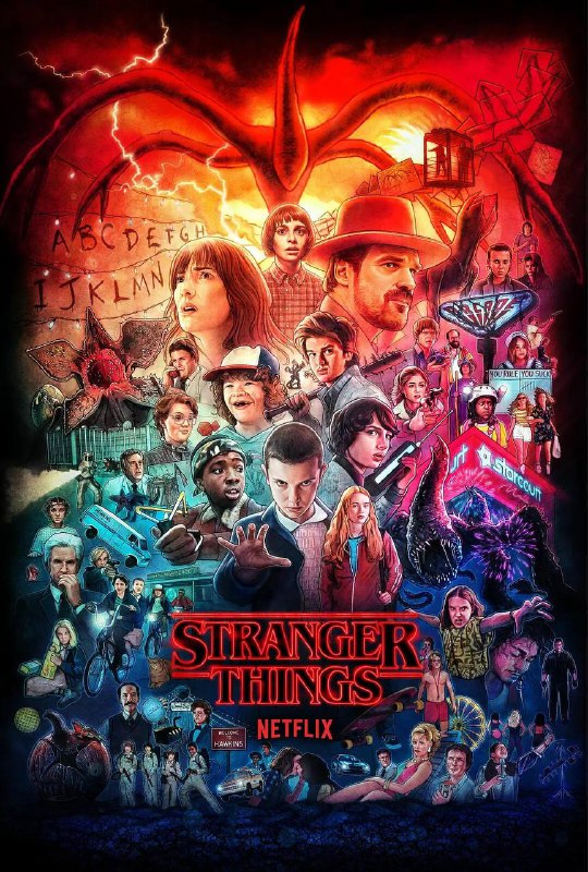 名称：Netflix奈飞出品高分美剧《怪奇物语》全四季 4K 杜比视界 REMUX原盘 高码率 WEB-DL 杜比全景声 双语特效字幕描述： 《怪奇物语》：向征服了一代人的 80 年代经典作品致敬