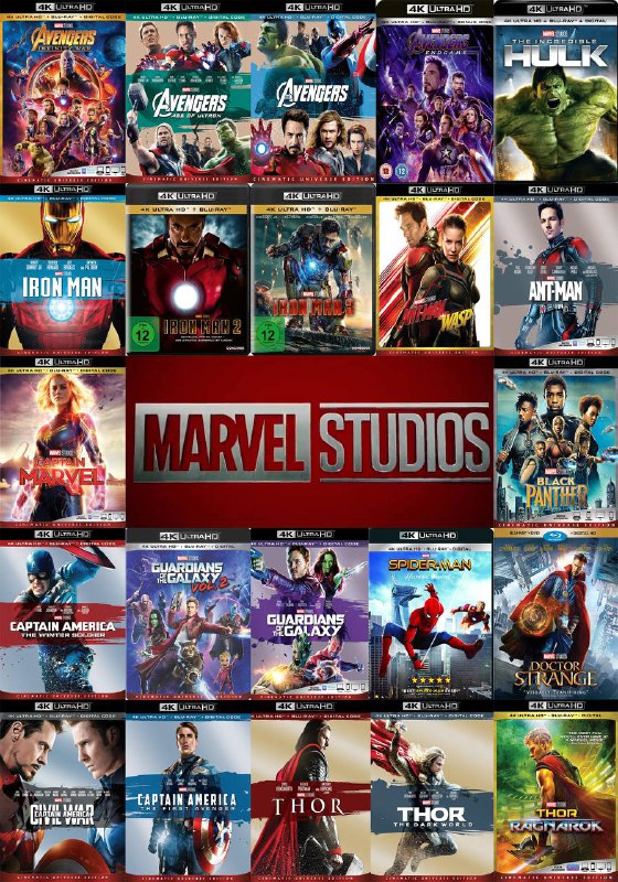 名称：《漫威超英宇宙系列电影》4K原盘REMUX 国英双音 内封特效字幕【终极收藏版】描述：漫威电影宇宙（Marvel Cinematic Universe，缩写为MCU），是由漫威影业基于漫威漫画角色制作的一系列电影组成的架空世界和共同世界