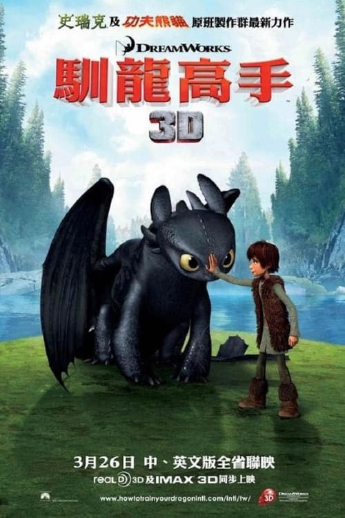 名称：馴龍高手（2010 年）描述：该片讲述了维京少年小嗝嗝为了证明自己，和其他少年一起参加屠龙训练营