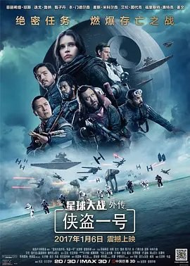 资源的名称：【2016】【4K蓝光原盘+高清MKV版】星球大战外传1：侠盗一号...描述：导演: 加里斯·爱德华斯编剧: 克里斯·韦兹 / 托尼·吉尔罗伊 / 约翰·诺尔 / 加里·维塔 / 乔治·卢卡斯主演: 菲丽希缇·琼斯 / 迭戈·卢纳 / 甄子丹 / 本·门德尔森 / 麦斯·米 ....💬️隐藏信息：点击查看🏷 文件类型：#4K原盘 🔗社区链接：点击查看👨🏼‍🚀 分享来源：用户链接
