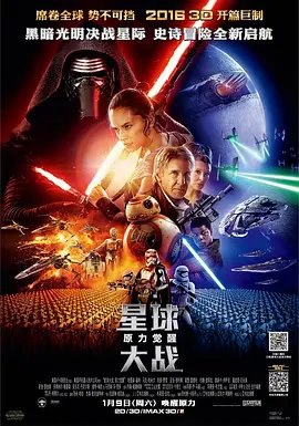 资源的名称：【2015】【4K蓝光原盘+高清MKV版】星球大战后传1：原力觉醒...描述：导演: J·J·艾布拉姆斯编剧: J·J·艾布拉姆斯 / 劳伦斯·卡斯丹 / 迈克尔·阿恩特 / 乔治·卢卡斯主演: 哈里森·福特 / 马克·哈米尔 / 凯丽·费雪 / 亚当·德赖弗 / 黛西·雷 ....💬️隐藏信息：点击查看🏷 文件类型：#4K原盘 🔗社区链接：点击查看👨🏼‍🚀 分享来源：用户链接