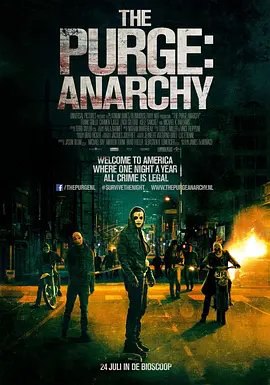 资源的名称：【2014】【4K蓝光原盘+高清MKV版】人类清除计划2 4K REMUX (2014...描述：\导演: 詹姆斯·德莫纳克编剧: 詹姆斯·德莫纳克主演: 弗兰克·格里罗 / 卡门·艾乔戈 / 扎克·吉尔福德 / 基拉·桑切斯 / 贾斯蒂娜·马查多 / 更多...类型: 科幻 / 惊悚 / 犯罪制片国家/地区: 美国 / 法国语言: 英语上映日期: 2014-07-18(美国)片长: 103分钟又名: 国定杀戮日：全民疯杀(港) / 国定杀戮日：无法无天(台)2023年，美国新政府所推行的“人类清除计划”迎来了第六个年头