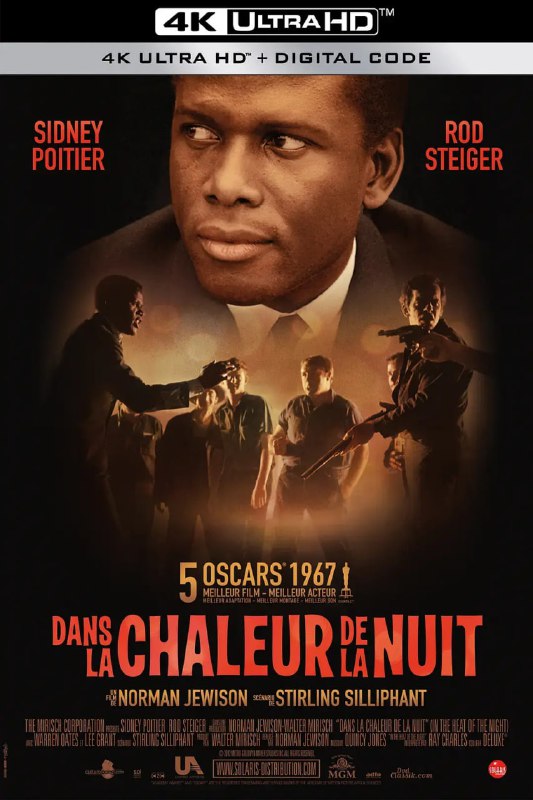 名称：《炎热的夜晚》德版 4K 杜比视界 原盘REMUX [德英双语] [内封简英特效字幕]描述：一个从芝加哥来到斯巴达准备建工厂的商人Mr. Colbert被发现死于街头