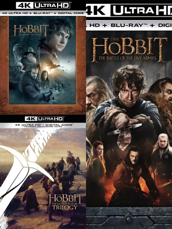 名称：《霍比特人》三部曲合集 蓝光原盘REMUX [国英双语] [内封特效字幕]描述：影片列表：【SGNB-196】《霍比特人1：意外之旅 (2012)》加长版 4K 杜比视界 蓝光原盘REMUX [国英双语] [内封中英特效字幕]【SGNB-197】《霍比特人2：史矛革之战 (2013)》加长版 4K 杜比视界 蓝光原盘REMUX [国英双语] [内封中英特效字幕]【SGNB-198】《霍比特人3：五军之战 (2014)》加长版 4K 杜比视界 蓝光原盘REMUX [国英双语] [内封中英特效字幕]链接：