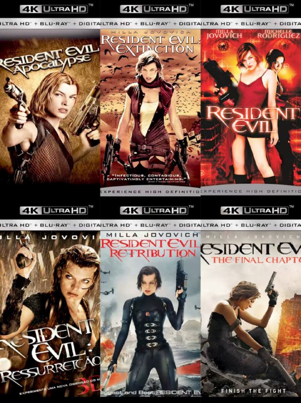 名称：《生化危机》六部曲合集 蓝光原盘REMUX [国英双语] [内封特效字幕]描述：影片列表：【SGNB-191】《生化危机1：恶灵古堡 (2002)》4K 蓝光原盘REMUX [国英双语] [内封中英特效字幕]【SGNB-192】《生化危机2：启示录 (2004)》加长版 4K 蓝光原盘REMUX [国英双语] [内封中英特效字幕]【SGNB-199】《生化危机3：灭绝 (2007)》4K 蓝光原盘REMUX [国英双语] [内封中英特效字幕]【SGNB-201】《生化危机4：战神再生 (2010)》4K 蓝光原盘REMUX [国英双语] [北影+上译双国配] [内封中英特效字幕]【SGNB-202】《生化危机5：惩罚 (2012)》4K 蓝光原盘REMUX [国英双语] [内封中英特效字幕]【SGNB-203】《生化危机6：终章 (2016)》4K 蓝光原盘REMUX [国英双语] [内封中英特效字幕]链接：