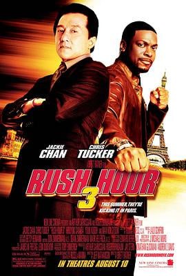尖峰时刻3 (2007)简介：严肃机警的李探长（成龙饰）和贫嘴的警探JamesCarter(ChrisTucker饰)，在成功完成两次的跨国任务之后，这次又迎来了更加艰巨的任务