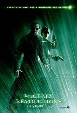资源的名称：【4K蓝光原盘+高清MKV版】黑客帝国3：矩阵革命（2003 60.58 GB描述：本帖最后由 乃许 于 2024-1-15 18:45 编辑 导演: 拉娜·沃卓斯基 / 莉莉·沃卓斯基编剧: 莉莉·沃卓斯基 / 拉娜·沃卓斯基主演: 基努·里维斯 / 劳伦斯·菲什伯恩 / 凯 ....💬️隐藏信息：点击查看🏷 文件类型：#4K原盘 🔗社区链接：点击查看👨🏼‍🚀 分享来源：用户链接