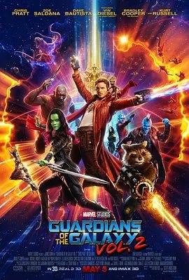 资源的名称：【4K蓝光原盘+高清MKV版】银河护卫队2 4K REMUX（2017）60.00 GB描述：演: 詹姆斯·古恩编剧: 詹姆斯·古恩 / 丹·阿布内特 / 安迪·兰宁主演: 克里斯·帕拉特 / 佐伊·索尔达娜 / 戴夫·巴蒂斯塔 / 范·迪塞尔 / 布莱德利·库珀 / 更多...类型:  ....💬️隐藏信息：点击查看🏷 类型：#4K原盘 🔗社区：点击查看👨🏼‍🚀 来源：用户链接📢 频道：@xx123pan👥 群组：@xx123pan1🤖 投稿：@share_123pan_bot