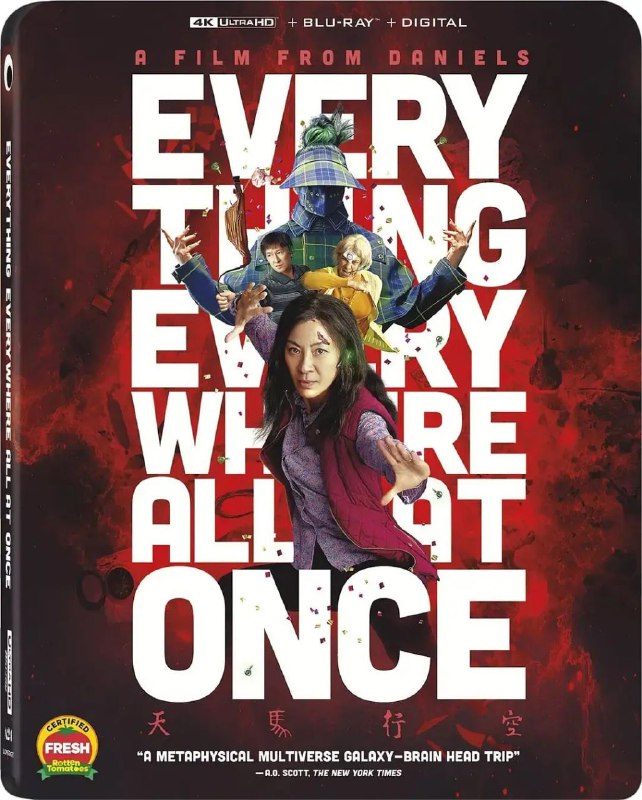 名称：《瞬息全宇宙》美版 4K 杜比视界 原盘REMUX [英语] [内封中英特效字幕]描述：在美国某个普普通通的亚裔社区，生活着伊芙琳（杨紫琼 饰）一家四口