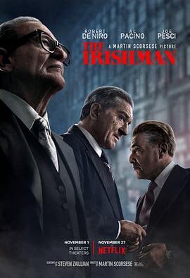 爱尔兰人 (2019)评分：8.8类型：剧情,传记,犯罪 简介：《爱尔兰人》为马丁·斯科塞斯执导的传奇巨制，罗伯特·德尼罗、阿尔·帕西诺和乔·佩西主演
